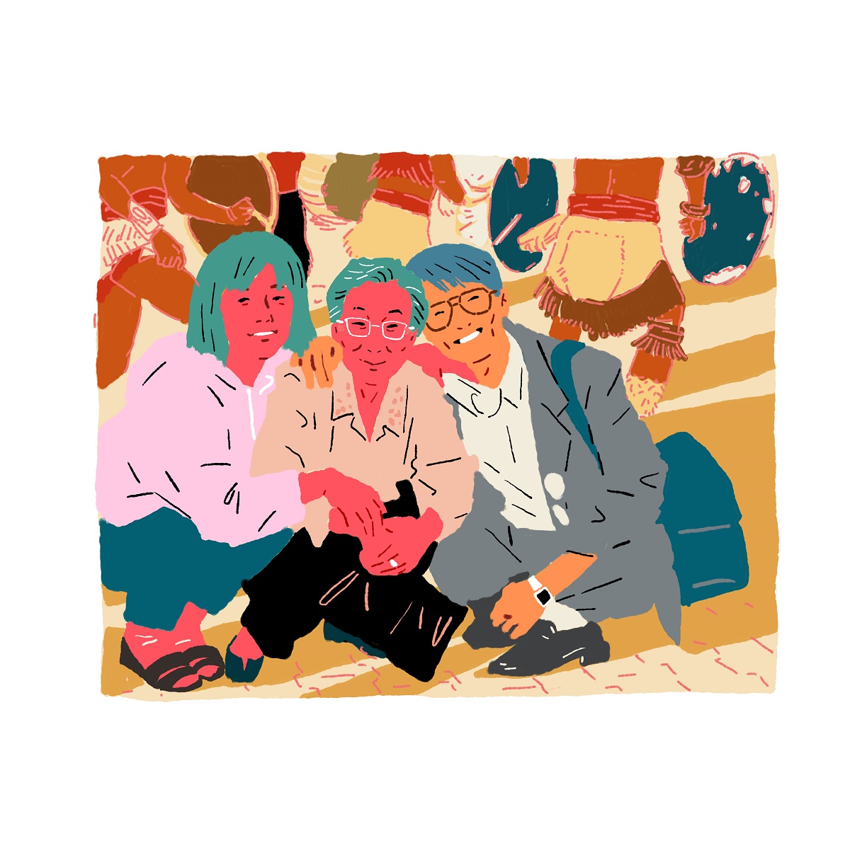 『할머니, 우리 할머니』 속 김복동(가운데) 님 ©한성원 작가