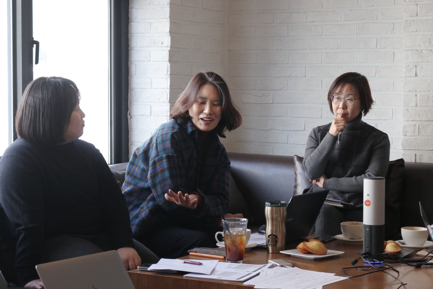 (왼쪽부터) 허윤, 이선이, 정용숙 ©일본군‘위안부’문제연구소