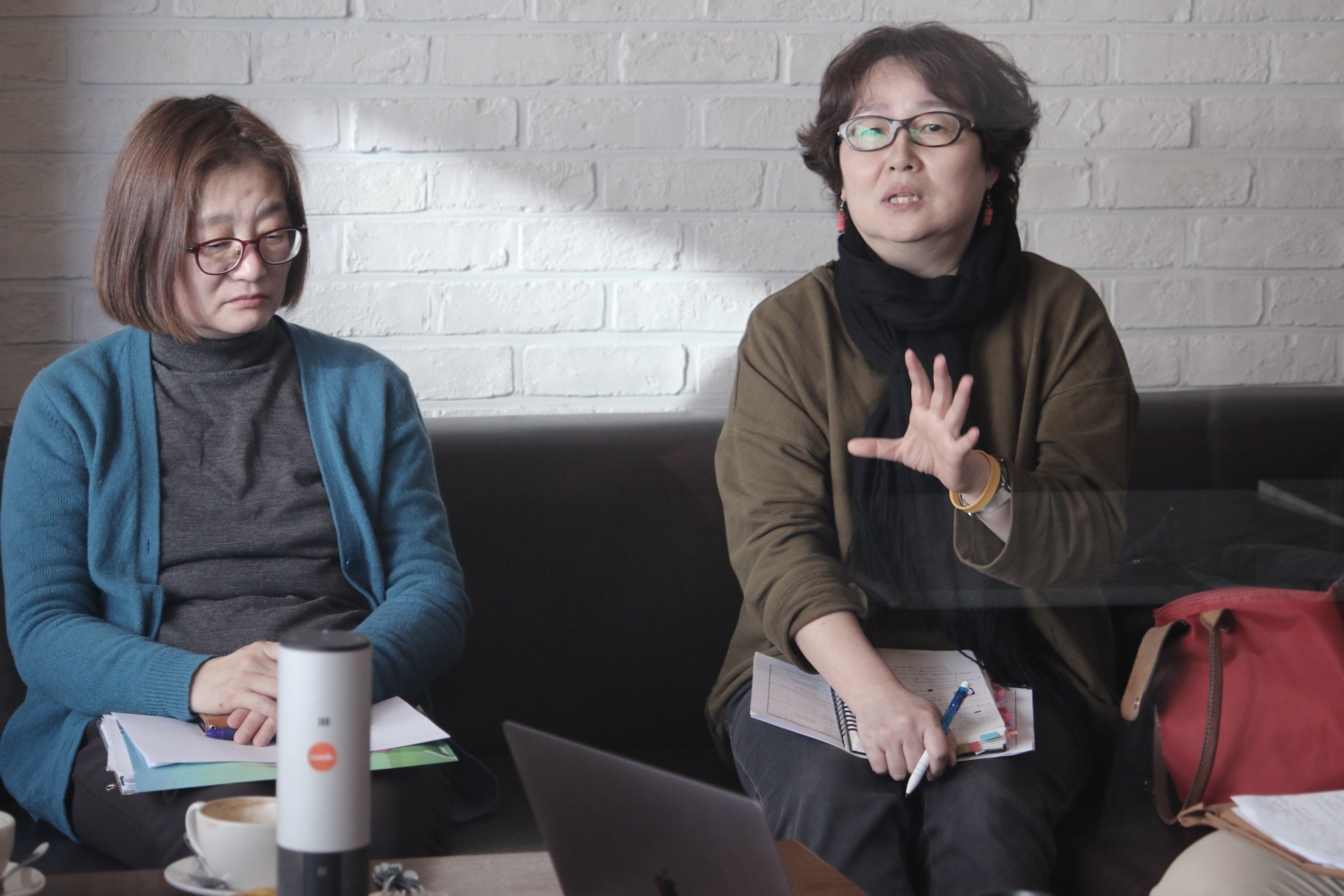 (왼쪽부터) 여순주, 윤명숙 ©일본군‘위안부’문제연구소