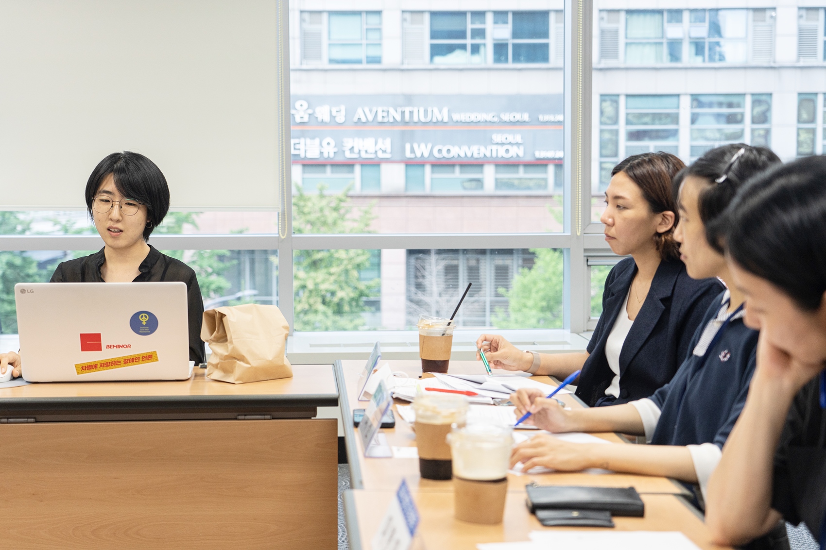 (왼쪽부터) 전소현, 황진경, 이안, 이헌미 ©오늘의 나