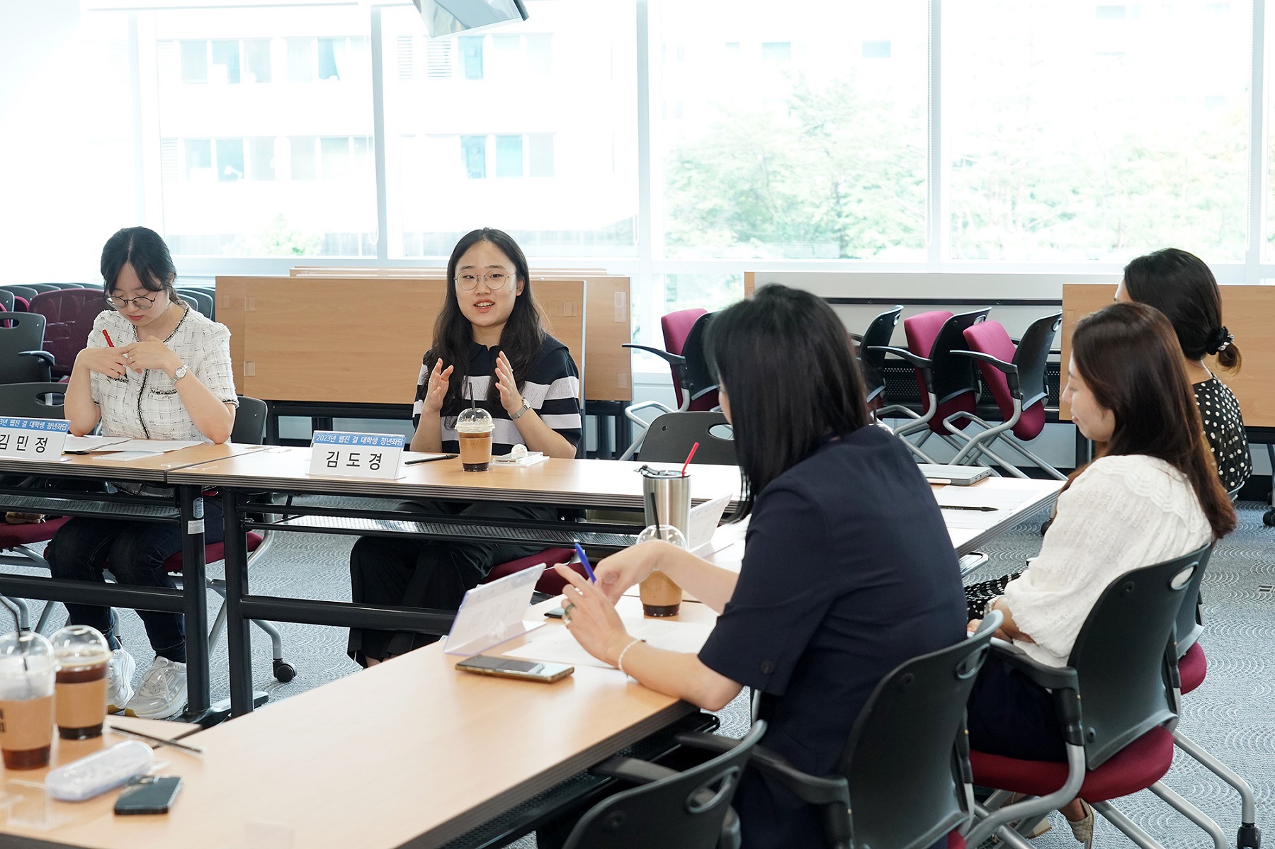 (왼쪽부터) 김민정, 김도경 ⓒ일본군‘위안부’문제연구소
