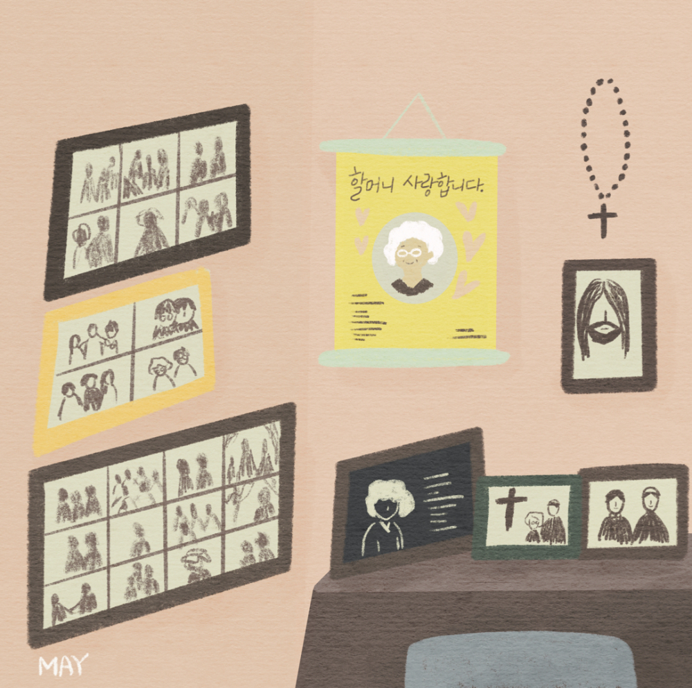 Illustration of Lee Ok-sun's room ⓒBaik Jung-mi