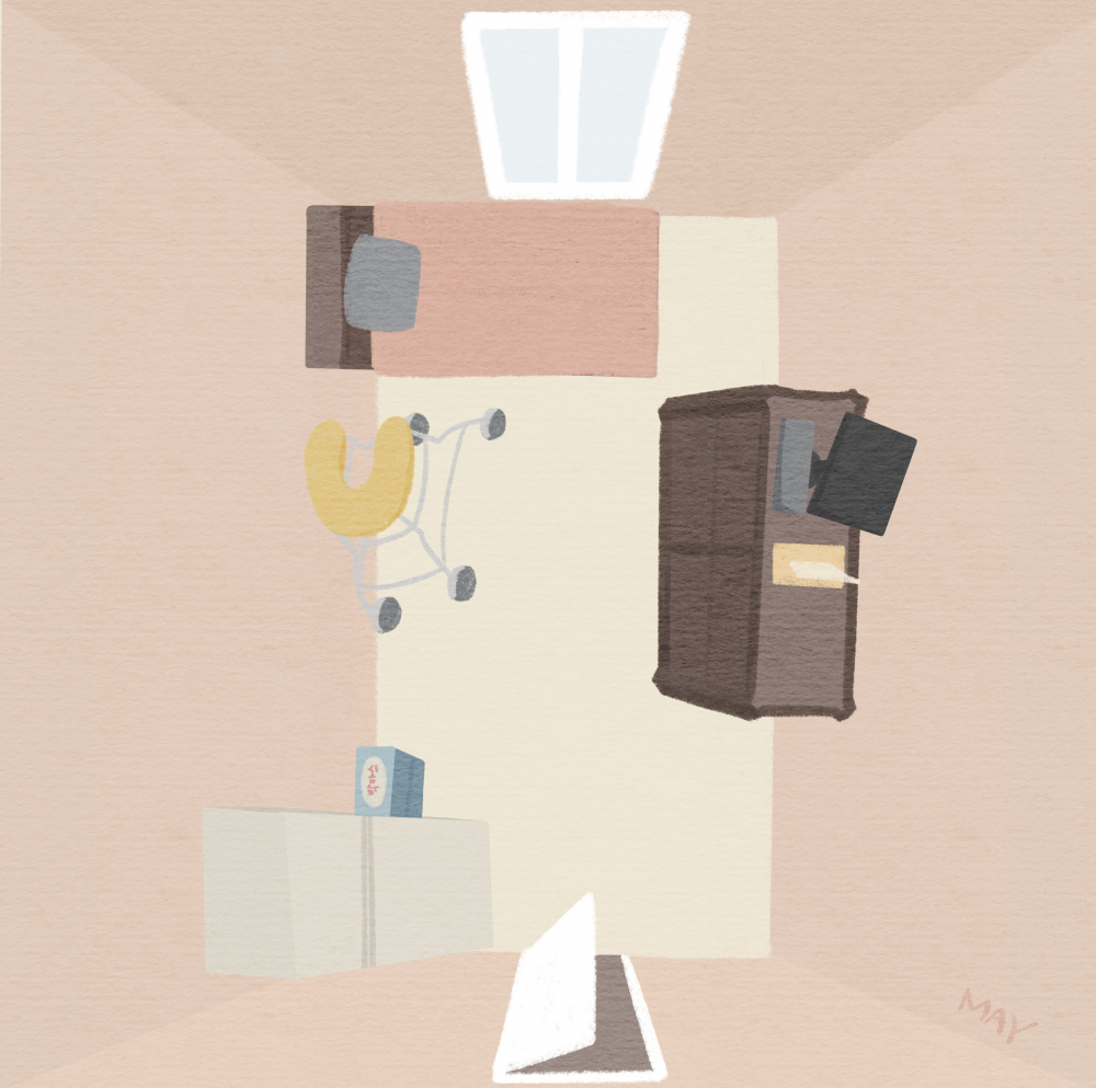 Illustration of Songnisan Lee Ok-sun's room ⓒBaik Jung-mi