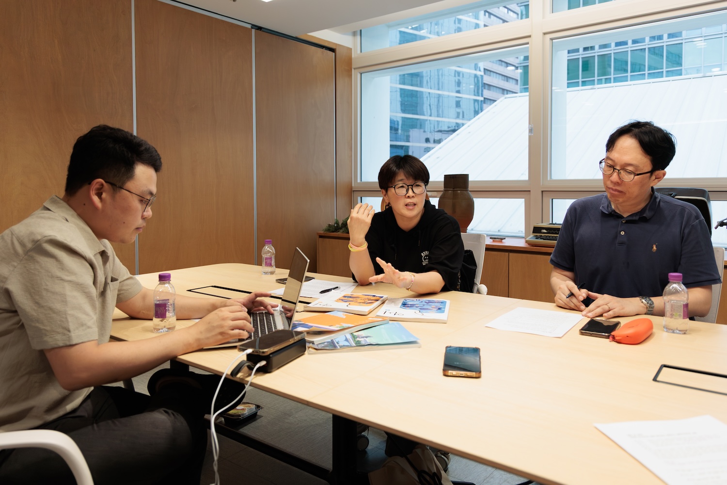 교육좌담 패널 : 문순창, 송은하, 배성호