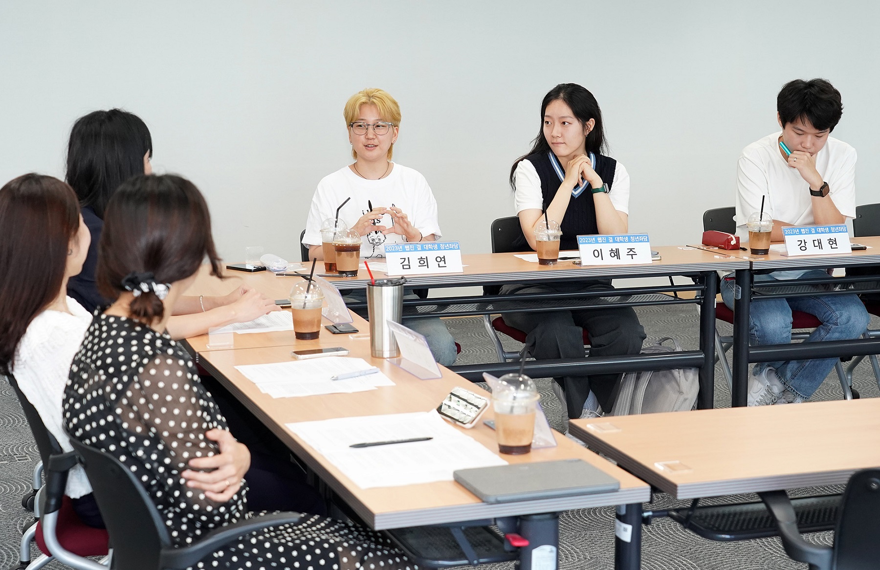 (왼쪽부터) 김희연, 이혜주, 강대현 ⓒ일본군‘위안부’문제연구소
