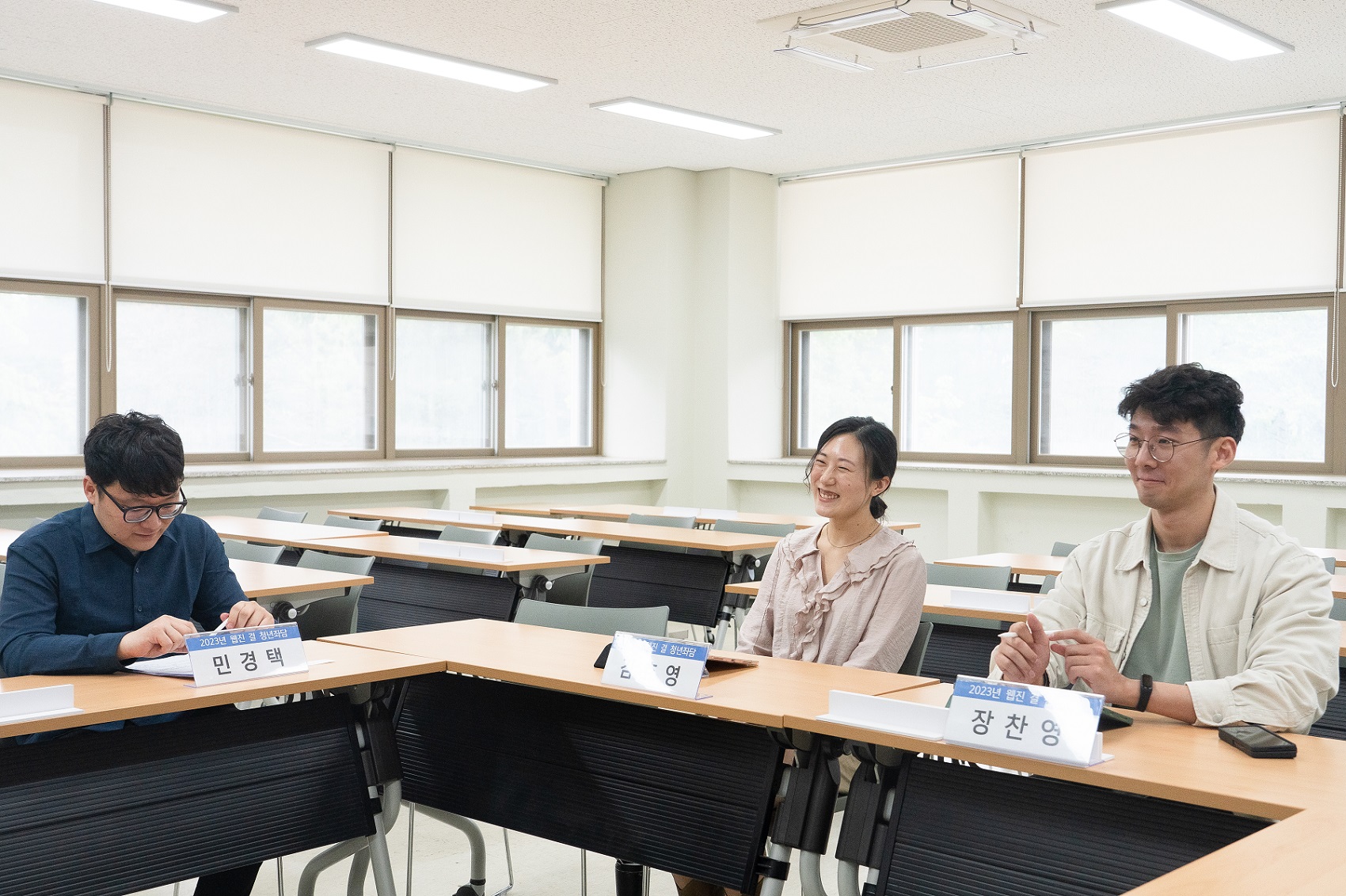 (왼쪽부터) 민경택, 김효영, 장찬영 ⓒ일본군‘위안부’문제연구소