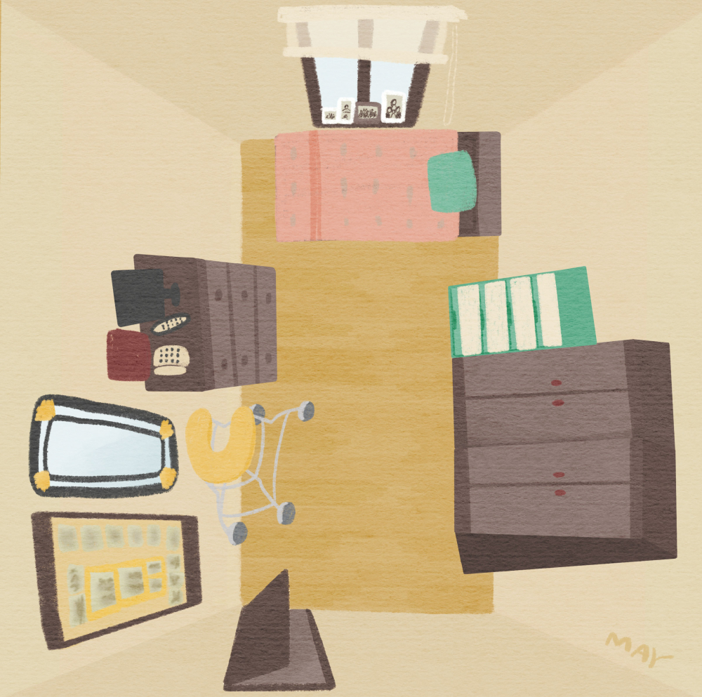 Illustration of Park Ok-sun's room ⓒBaik Jung-mi