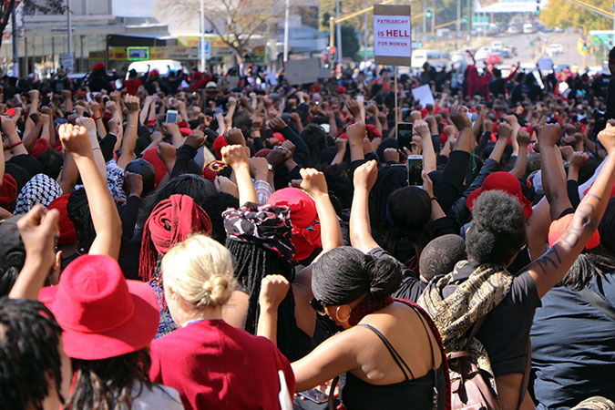 2018년 #완전한 중단(#TotalShutDown) 운동 ⓒEunice Namugwe, UN Women South Africa