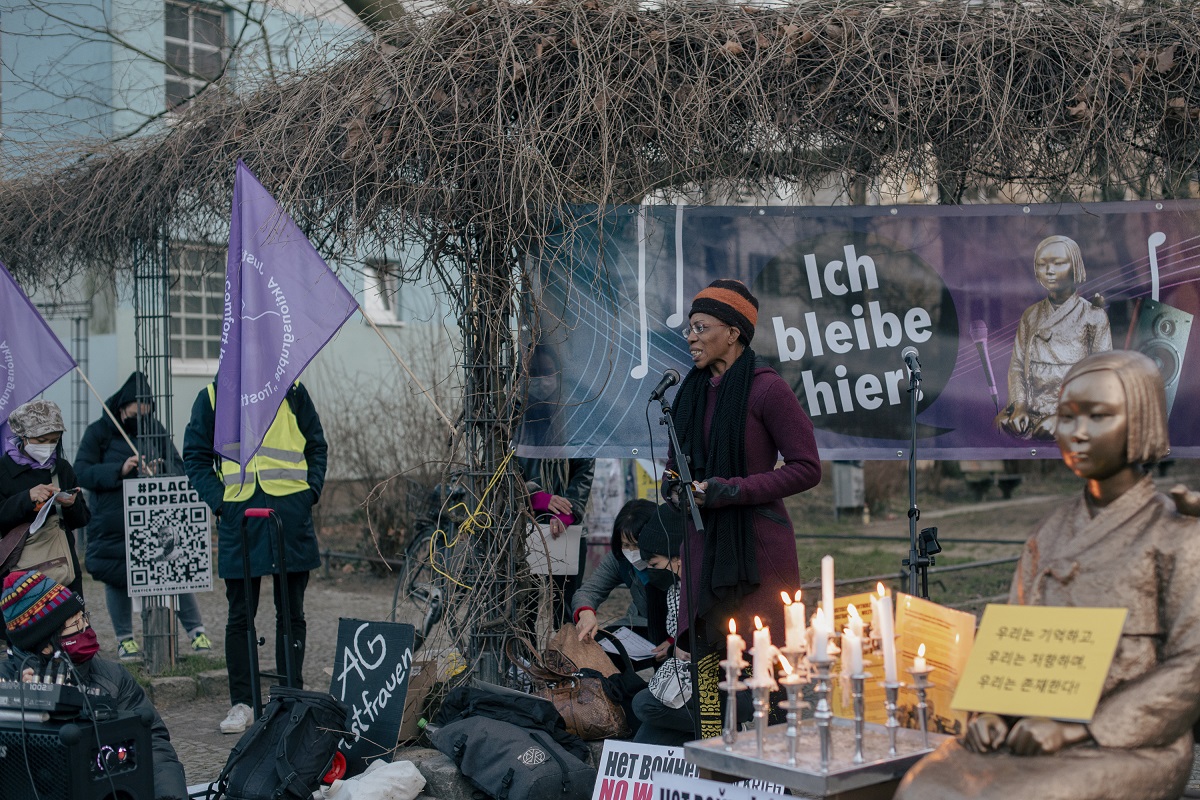 2022년 베를린 탈식민 페미니스트 단체들의 삼일절 여성독립운동 기림 ⓒMiji Ih ⓒKorea Verband