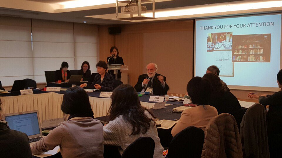 [Photo 3] Meeting for the selection of the Japanese Military “Comfort Women” records (Provided by the ICJN)