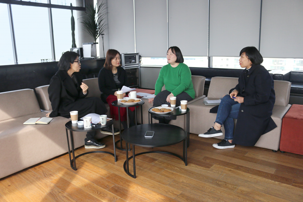 (왼쪽부터) 권은선, 김청강, 허윤, 오혜진 ©일본군‘위안부’문제연구소