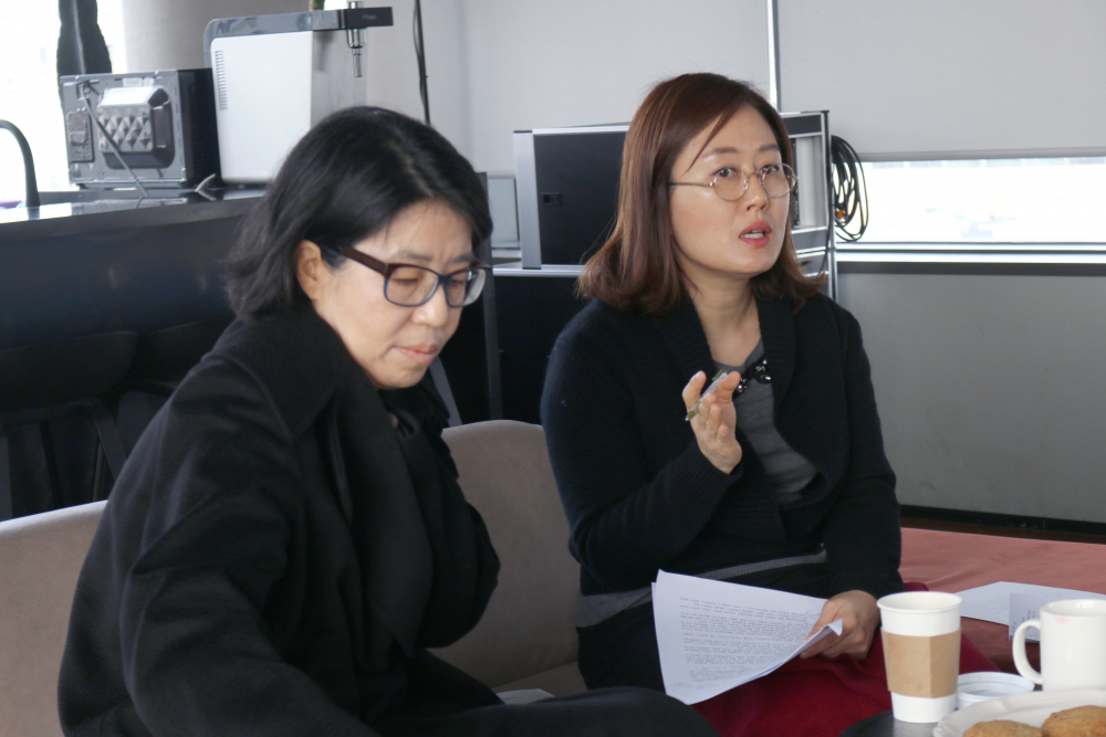 (왼쪽부터) 권은선, 김청강 ©일본군‘위안부’문제연구소